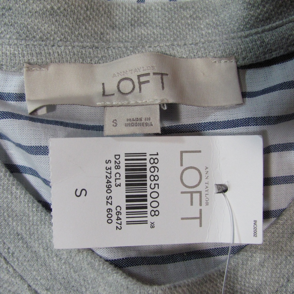 Ann Taylor Loft Top New Size Sm Stripe Knit Reduce - Picture 3 of 3